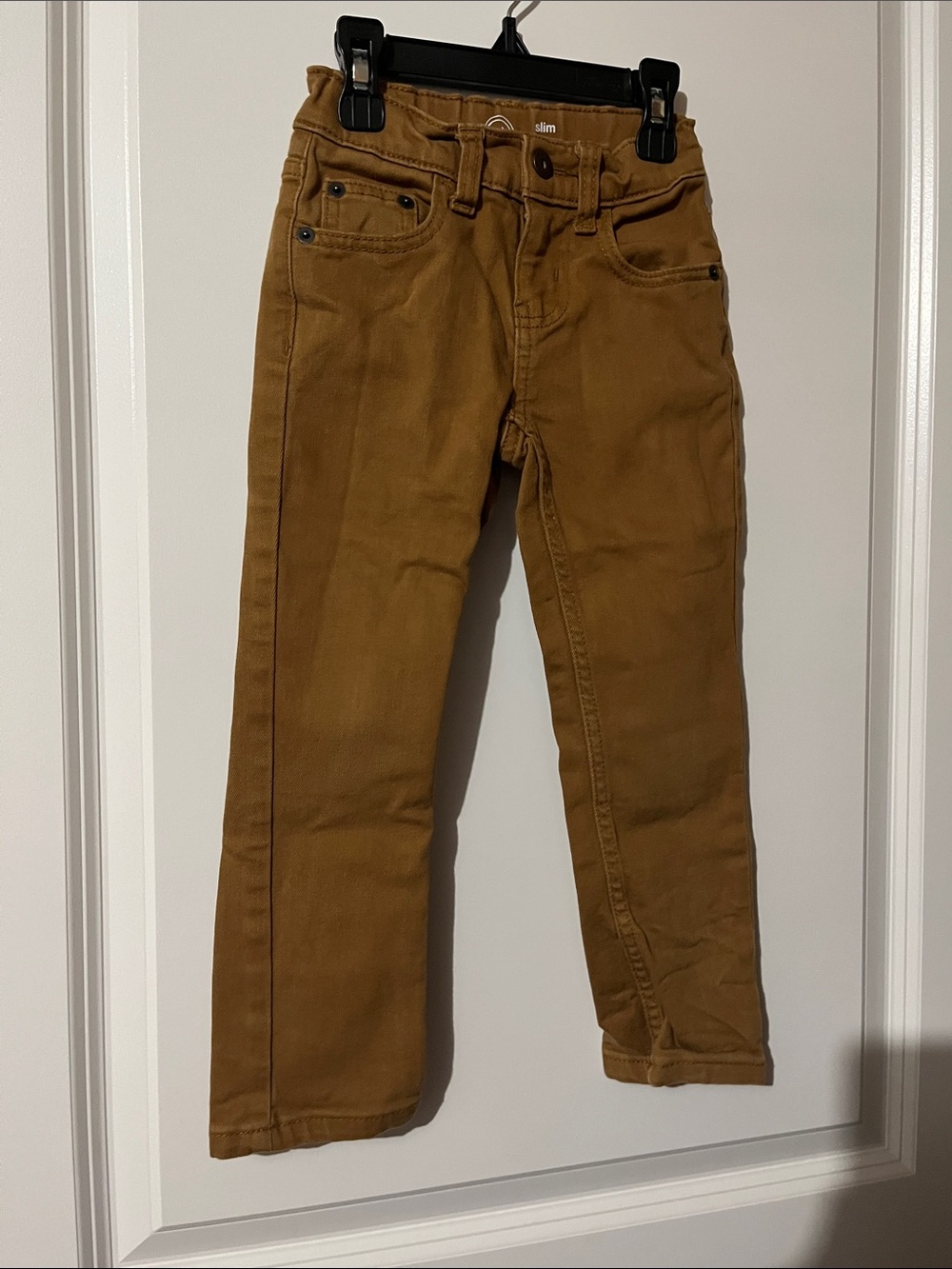 wonder nation Kids Slim Straight Brown Pants